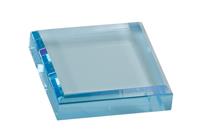 3 x 3 Inch Blue Acrylic Paperweight