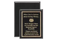 RW300 - 12 x 15" Black Piano Finish, Salesperson of the Year Plaque