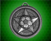 2 inch Silver Soccer Value Medal