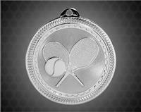 2 inch Silver Tennis Laserable BriteLazer Medal