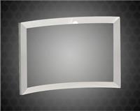 4 x 6 inch Clear Glass Crescent