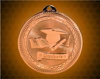 2 inch Bronze Graduate Laserable BriteLazer Medal