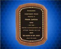 8 x 10 1/2 inch Coventry Plaque with Walnut Piano Finish