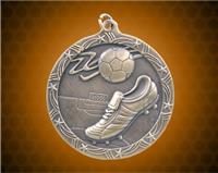 2 1/2 inch Gold Soccer Shooting Star Medal