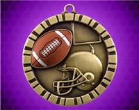 2 inch Football 3-D Medal