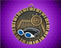2 inch Swimming 3-D Medal