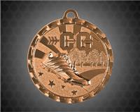 2 inch Bronze Cross Country Bright Medal