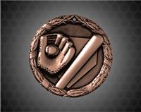 2 inch Bronze Baseball XR Medal