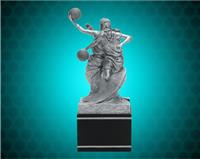 8 1/2" Female Black/Pewter Special Edition Basketball Resin