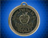 2 inch Gold "Apple A Honor Roll" Value Medal