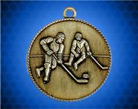 1 1/2 inch Gold Hockey Die Cast Medal