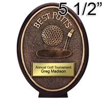 Best Putts Golf Plate Trophy