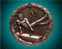1 1/4 inch Bronze Gymnastics XR Medal