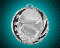 2 inch Silver Hockey Laserable MidNite Star Medal