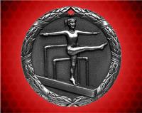 2 inch Silver Gymnastics XR Medal