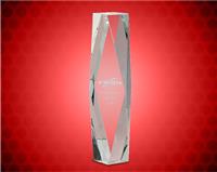 12 inch Clear Crystal Facet Tower