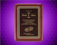 9 x 12 inch Rosewood Piano-Finish Plaque with Florentine Design Plate