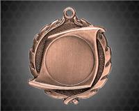 1 3/4 inch Bronze 1" Holder Wreath Medal 