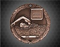 2 inch Bronze Swimming XR Medal