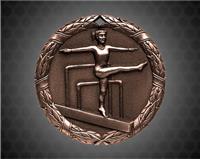 2 inch Bronze Gymnastics XR Medal
