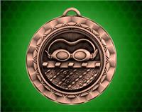 2 5/16 inch Bronze Swimming Spinner Medal
