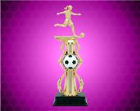 13" Female Soccer Color Sport Trophy