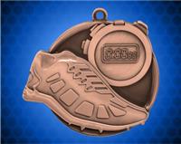 2 1/4 inch Bronze Track Mega Medal
