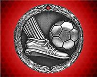2 inch Silver Soccer XR Medal