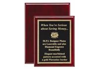 RW420 - 12 x 15" Rosewood Piano Finish, Salesperson of the Year Plaque