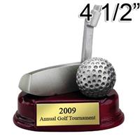Golf Putter Trophy with Piano Finish Base