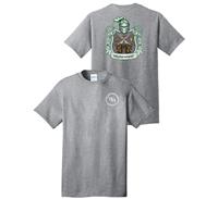 W and M Core Blend Tee PC55Y - Standard Logo Front - Crest Logo Back