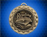 2 5/16 Inch Gold Reading Spinner Medal