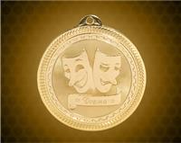 2 inch Gold Drama Laserable BriteLazer Medal