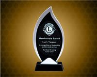 9 1/2 inch Flame Glass Award