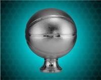 11 1/2 inch Silver Metallized Basketball Resin