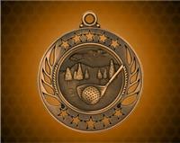 2 1/4 inch Bronze Golf Galaxy Medal