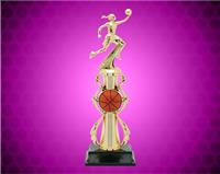 13" Female Basketball Color Sport Trophy