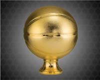 11 1/2 inch Gold Metallized Basketball Resin