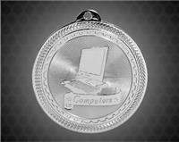 2 inch Silver Computers Laserable BriteLazer Medal