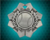 2 inch Silver Baseball Imperial Medal