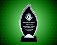 7 1/2 inch Flame Glass Award