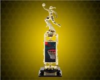 13" Female Basketball Lenticular Atomic Trophy
