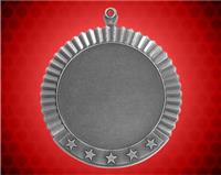 2 3/4 inch Silver 2 inch Holder Star Medal