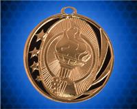 2 inch Bronze Torch Laserable MidNite Star Medal