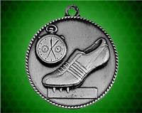 1 1/2 inch Silver Track Die Cast Medal