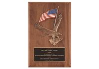 8 x 10 1/2 inch Solid American Walnut Plaque