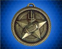 2 inch Gold Football Value Medal