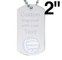 Volleyball Dog Tags