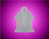 1" x 7/8" Silver Laserable Fire Hydrant Pet Tag