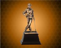 9 Inch Bronze Male Golf Resin Award